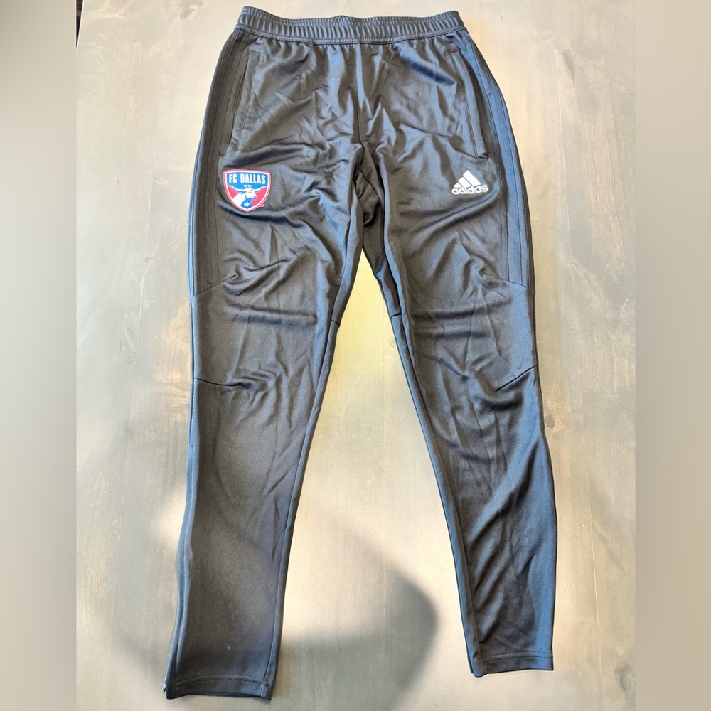 Mens FC Dallas Adidas Sideline Training Pants Black Size Medium